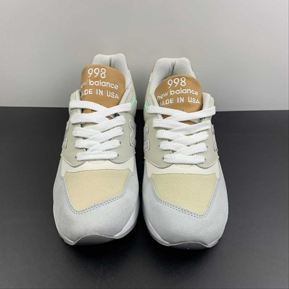 New Balance 998 White Tan Mens Sneakers - Picture 6 of 15